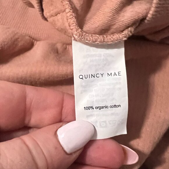 Quincy Mae Pocket Sweatshirt 18-24 Months Organic Cotton Pointelle - Picture 5 of 6